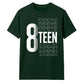 Trendy Stacked Eighteen Graphic 18 Birthday Unisex T-Shirt