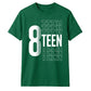 Trendy Stacked Eighteen Graphic 18 Birthday Unisex T-Shirt
