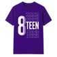 Trendy Stacked Eighteen Graphic 18 Birthday Unisex T-Shirt