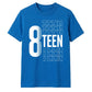 Trendy Stacked Eighteen Graphic 18 Birthday Unisex T-Shirt