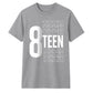Trendy Stacked Eighteen Graphic 18 Birthday Unisex T-Shirt