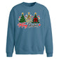 Triple festive tree script Christmas Oversized Sweatshirt