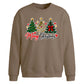 Triple festive tree script Christmas Oversized Sweatshirt