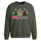 Triple festive tree script Christmas Oversized Sweatshirt