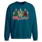 Triple festive tree script Christmas Oversized Sweatshirt