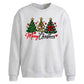 Triple festive tree script Christmas Oversized Sweatshirt