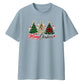 Triple styled holiday pine tree Christmas Oversized T-Shirt