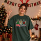 Triple styled holiday pine tree Christmas Oversized T-Shirt