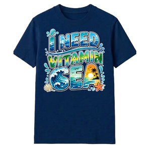 Tropical Waves I Need Vitamin Sea Summer Unisex T-Shirt