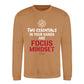 Two Essentials Focus Mindset Slogan Unisex Sweatshirt