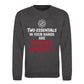 Two Essentials Focus Mindset Slogan Unisex Sweatshirt