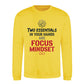 Two Essentials Focus Mindset Slogan Unisex Sweatshirt