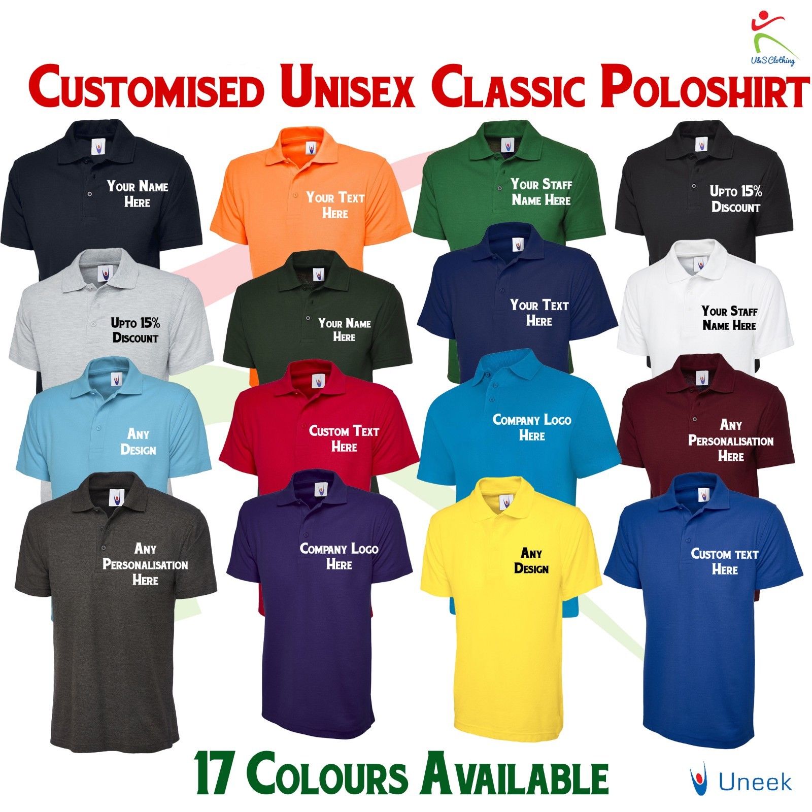 Custom Embroidered Men Polo Tshirt, Personalised Text/Design Shirt, Digitized Company Logo Monogrammed Polo Tee, Special Gift for Golf Lover