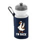 Back To School Water Bottle, Funny Duck Printed I’m Back, 600D Polyester Soft Water Bottle, BPA-Free, Gift for Students Or Teachers M8482