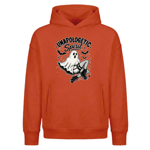 Unapologetic spirit graphic style Halloween Oversized Hoodie