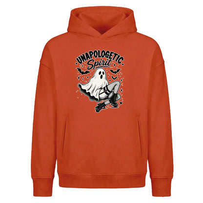 Unapologetic spirit graphic style Halloween Oversized Hoodie