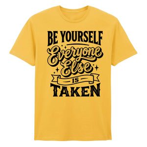 Unique Be Yourself Quote Vintage Typography Unisex T-Shirt