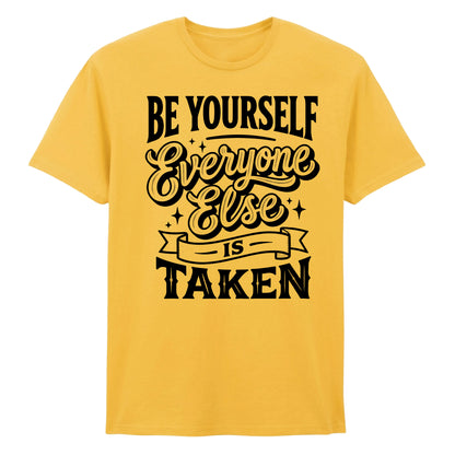 Unique Be Yourself Quote Vintage Typography Unisex T-Shirt