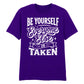 Unique Be Yourself Quote Vintage Typography Unisex T-Shirt