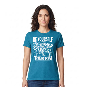 Unique Be Yourself Quote Vintage Typography Unisex T-Shirt