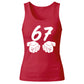 Unique Brushstroke Number 67 Graphic Print Ladies Tank Top