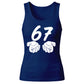 Unique Brushstroke Number 67 Graphic Print Ladies Tank Top