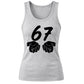 Unique Brushstroke Number 67 Graphic Print Ladies Tank Top