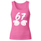 Unique Brushstroke Number 67 Graphic Print Ladies Tank Top
