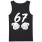 Unique Brushstroke Number 67 Graphic Print Men Tank Top