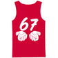 Unique Brushstroke Number 67 Graphic Print Men Tank Top