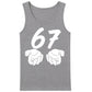Unique Brushstroke Number 67 Graphic Print Men Tank Top