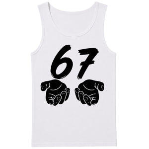 Unique Brushstroke Number 67 Graphic Print Men Tank Top