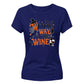 Unique wine witch quote graphic Halloween Ladies t-shirt