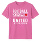United Love Heart football tournament unisex t-shirt