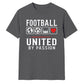 United Love Heart football tournament unisex t-shirt