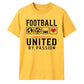 United Love Heart football tournament unisex t-shirt
