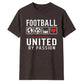 United Love Heart football tournament unisex t-shirt