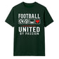 United Love Heart football tournament unisex t-shirt