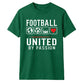 United Love Heart football tournament unisex t-shirt