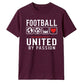 United Love Heart football tournament unisex t-shirt