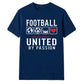 United Love Heart football tournament unisex t-shirt