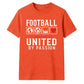 United Love Heart football tournament unisex t-shirt