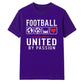 United Love Heart football tournament unisex t-shirt