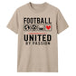 United Love Heart football tournament unisex t-shirt