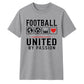 United Love Heart football tournament unisex t-shirt