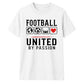 United Love Heart football tournament unisex t-shirt
