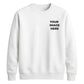 Upload custom photo placement comfy top gift unisex sweatshirt