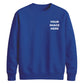 Upload custom photo placement comfy top gift unisex sweatshirt