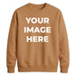 Upload custom photo placement comfy top gift unisex sweatshirt