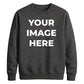 Upload custom photo placement comfy top gift unisex sweatshirt